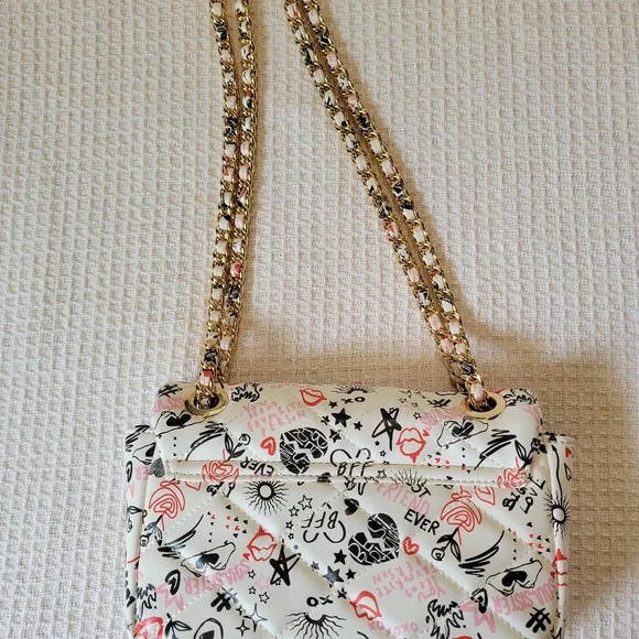 ALDO Trendy White Graphic Shoulder Bag - Picture 6 of 14